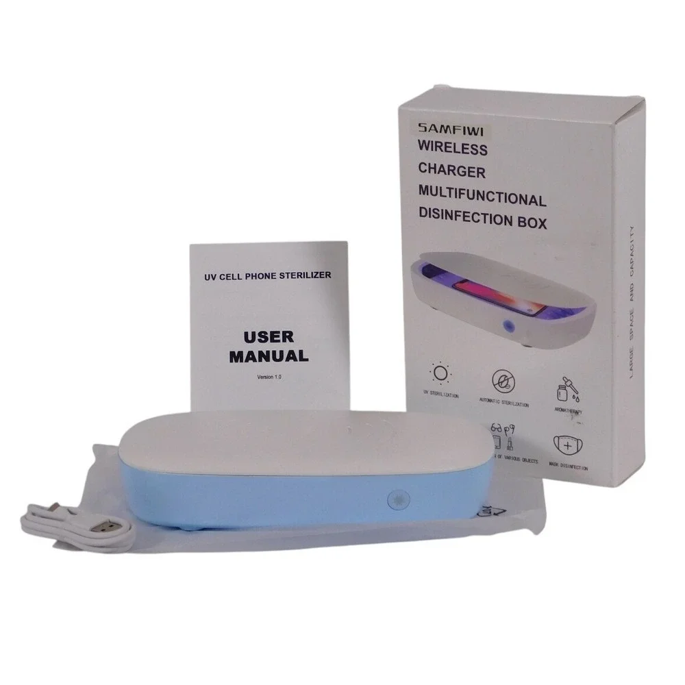 Cell Phone Charger & Disinfection‎ System Wireless Multifunctional Aroma Therapy